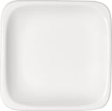 White Flat Square Plate 3.7