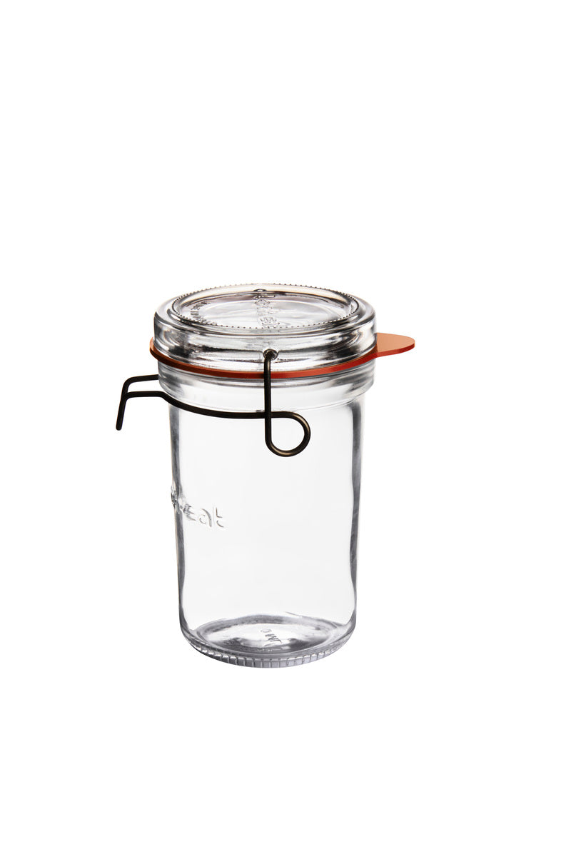 Food Jar 3.3" dia. x 5.5" 11.8 oz Lock-Eat by Luigi Bormioli