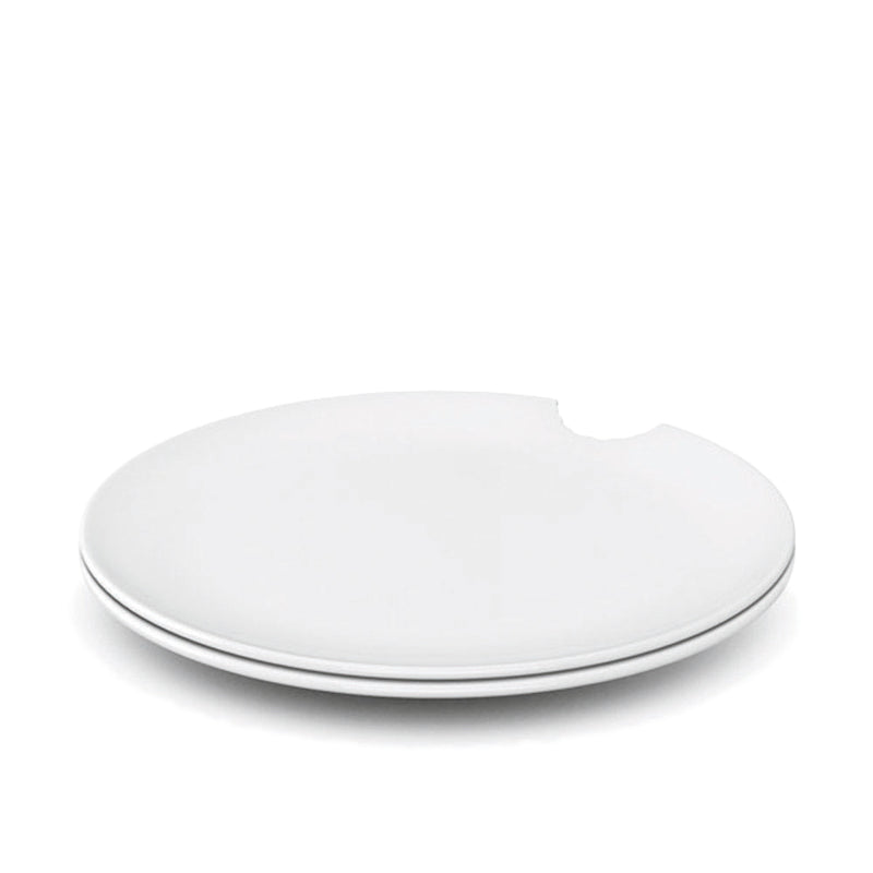White Bite Plate 11" dia. x 0.8" Tassen by Tassen