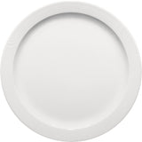 White Flat Plate With Narrow Rim 10.1
