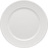 White Flat Plate with Rim 10.2