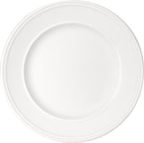 White Flat Plate with Steep Rim 6.3
