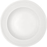 White Deep Plate with Rim 11.3