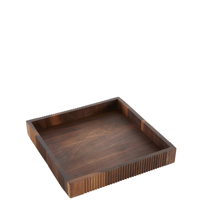 Walnut Square Tray 10" x 10" x 1.5" Style Lights by WMF
