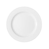 White Flat Plate with Rim 6.3