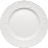 White Flat Plate With Steep Rim 9.6