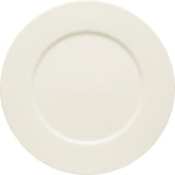 White Flat Plate with Rim 11.3