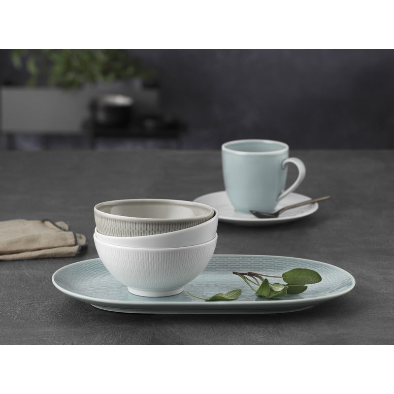 White Bowl with Embossment 9.1" dia. Scope by Bauscher