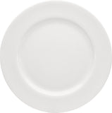White Flat Plate with Wide Rim 9.4
