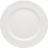White Flat Plate with Wide Rim 12.5
