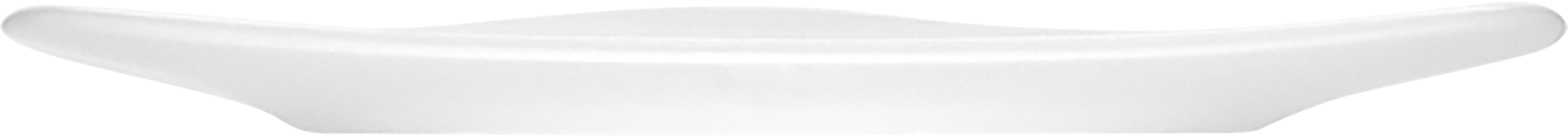 White Triangular Flat Coupe Plate 9.6