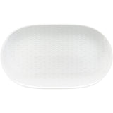 White Platter with Embossment 12.8
