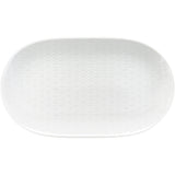 White Platter with Embossment 14.7