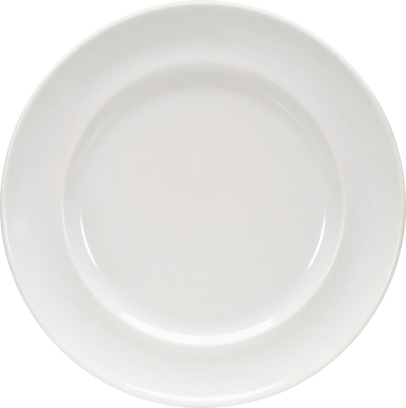 White Flat Plate with Narrow Rim 11