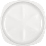 White Flat Angular Plate 8.9