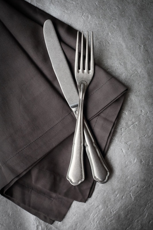 Dessert Fork 7.3" Chippendale Stonewash by Hepp