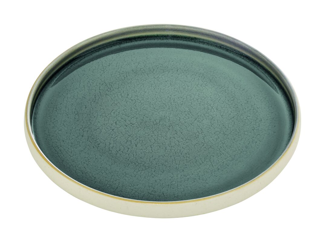 Grey Flat Round Plate 8.3