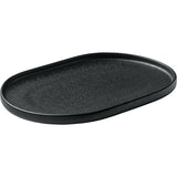 Black Oval Platter 11.8