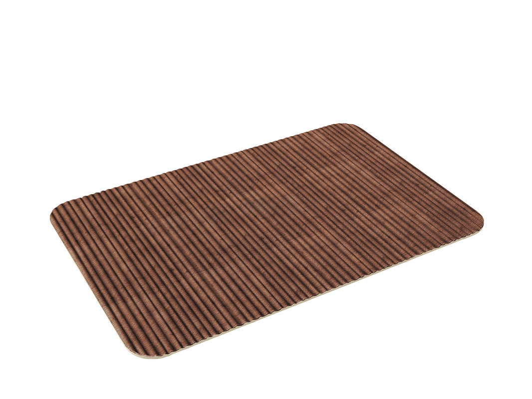 Brown Rectangular Relief Platter 11.8