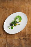 White Oval Coupe Platter 13