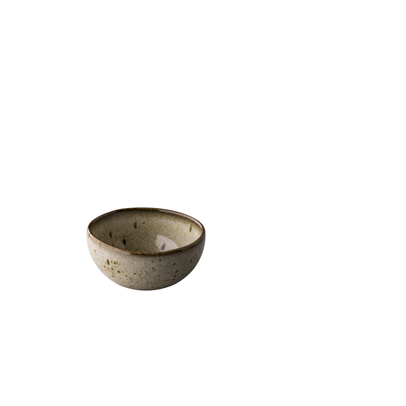 White Dip Bowl 4.3" dia. x 2.0" 8.3 oz Q Authentic Stone by Studio Raw