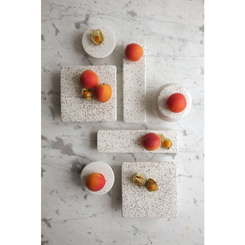 White Square 5.7" x 5.7" x 1.6" ShApes by Studio Raw