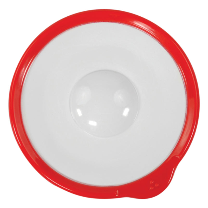 White Saucer with Red Rim 5.3