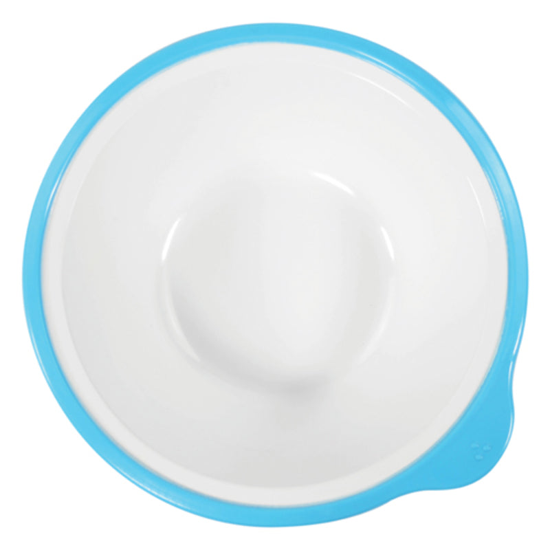 White Bowl with Blue Rim 7.1