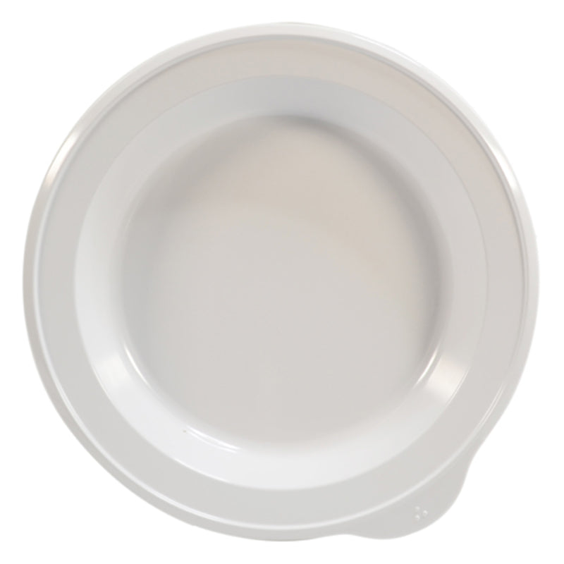 White Large Deep Plate 9.5