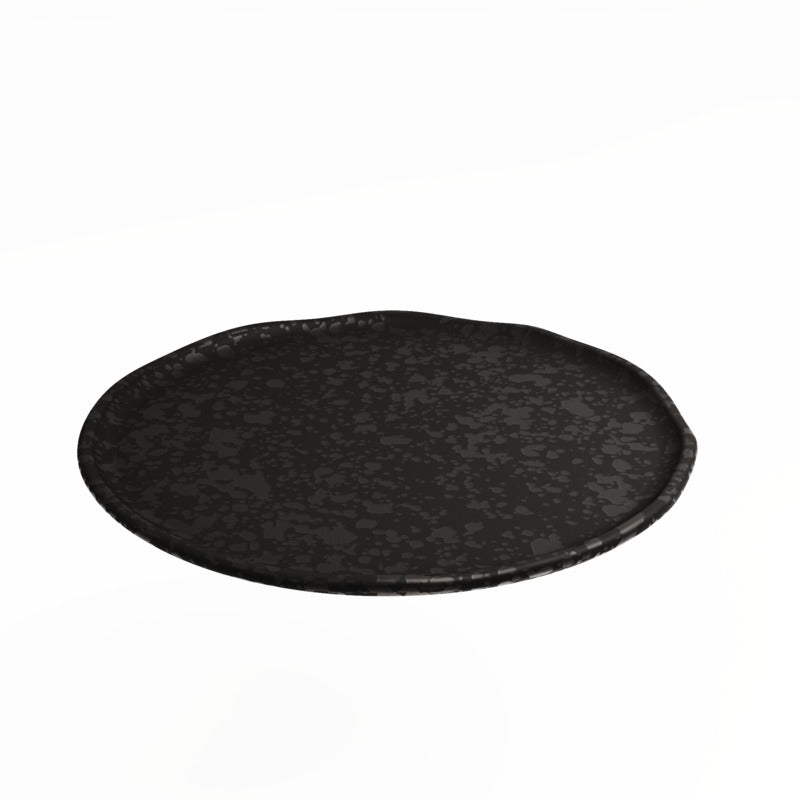 Mineral Black Crackle Plate 10.0