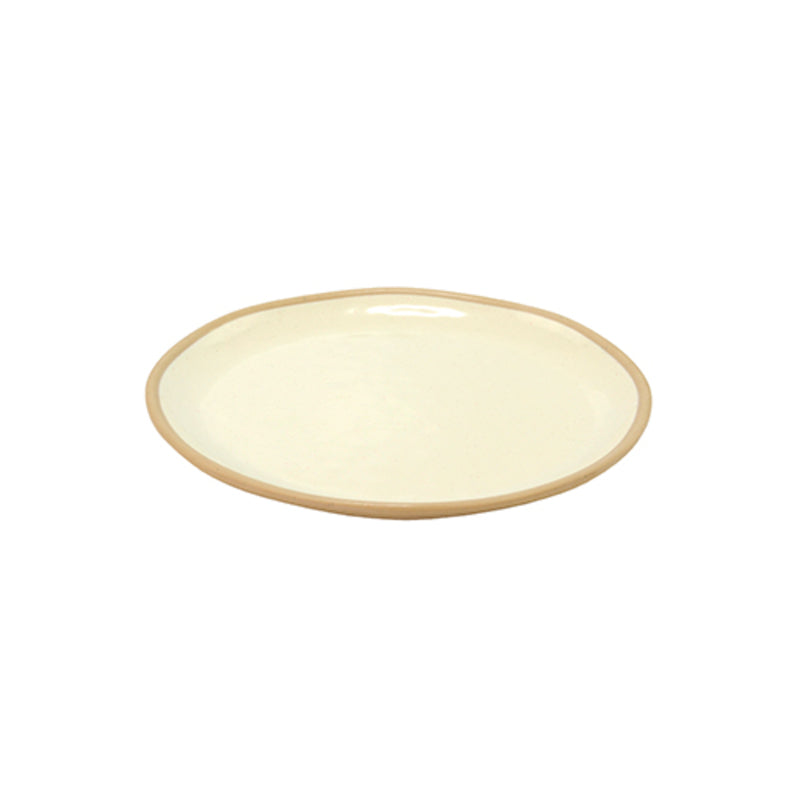 Cream Marl Large Shallow Plate 11