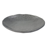 Mineral Agate Gray Crackle Plate 11.8