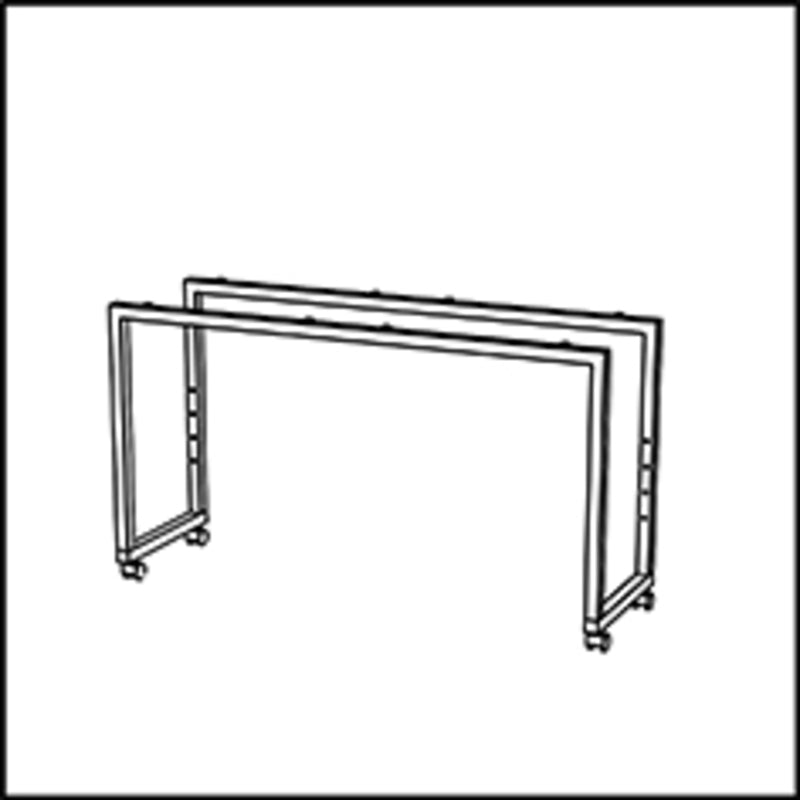 Small Anthracite Stage Base_50 62.9" x 19.6" x 36.2" Stage by Venta