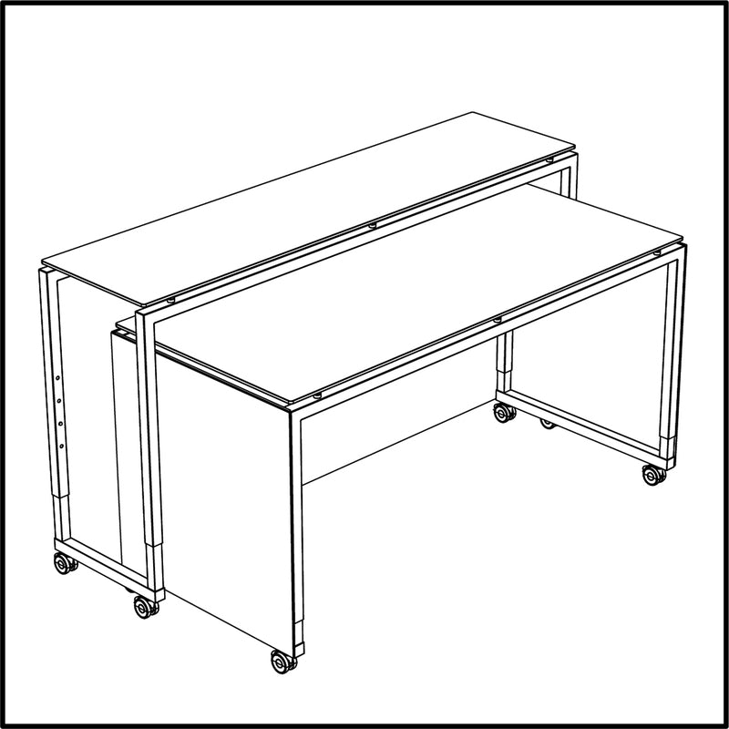 Mobile Bar Blinds Stage 77.1" x 39.3" x 43.1" Stage by Venta