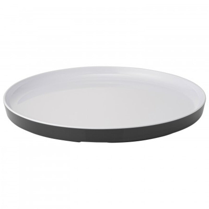 Large Black and White Plate 10.9