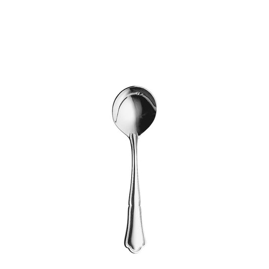 Round Soup Spoon 6.9" Chippendale Silverplate by Hepp