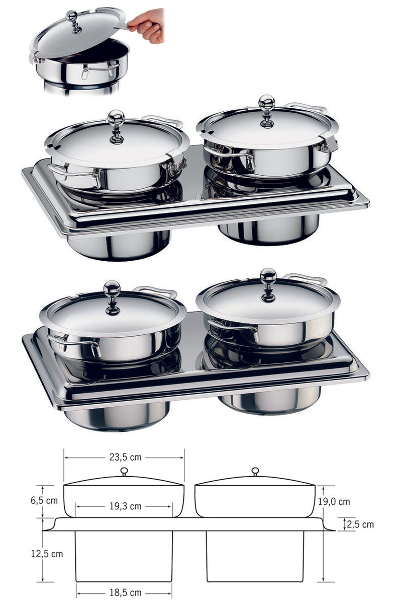 Stock Pot for Hinged Lid 12.6