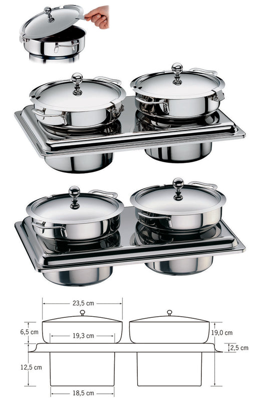 Lid For Stock Pot 9.3" dia. Neutral by WMF