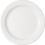 White Flat Plate with Rim 8
