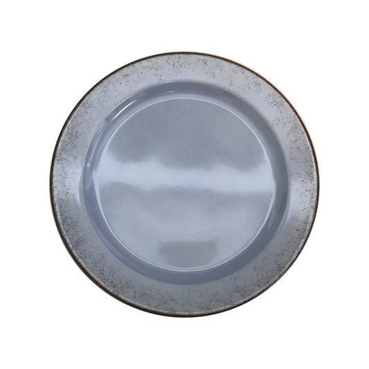 Natural Blue Flat Plate 9.4" dia. x 0.9" Bauhaus & B1100 by Bauscher