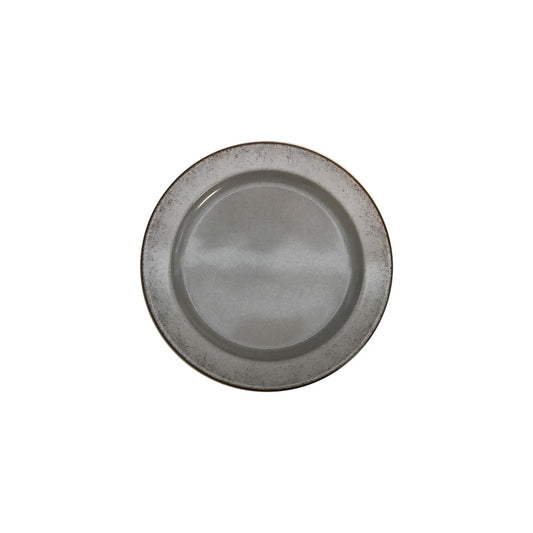 Natural Grey Flat Plate 10.1" dia. x 1" Bauhaus & B1100 by Bauscher
