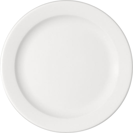 White Flat Plate 10.1" dia. x 1" Bauhaus & B1100 by Bauscher