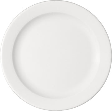White Flat Plate 10.1" dia. x 1" Bauhaus & B1100 by Bauscher
