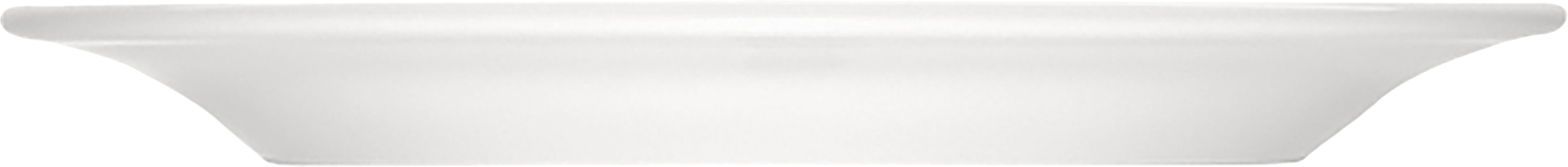 White Flat Plate with Rim 10.9