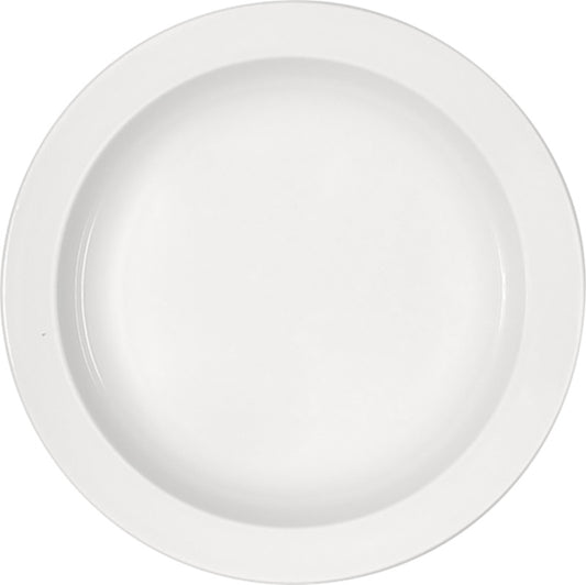 White Deep Plate with Steep Rim 8.4" dia. x 1.4" 14.2 oz Bauhaus & B1100 by Bauscher