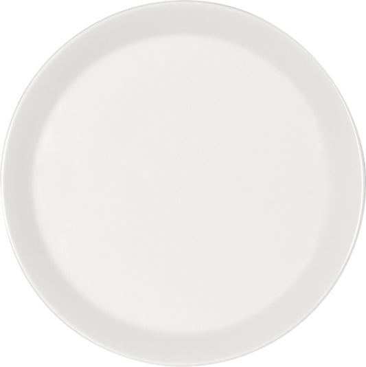 White Flat Coupe Plate 9" dia. x 0.9" Bauhaus & B1100 by Bauscher