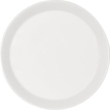 White Flat Coupe Plate 9" dia. x 0.9" Bauhaus & B1100 by Bauscher