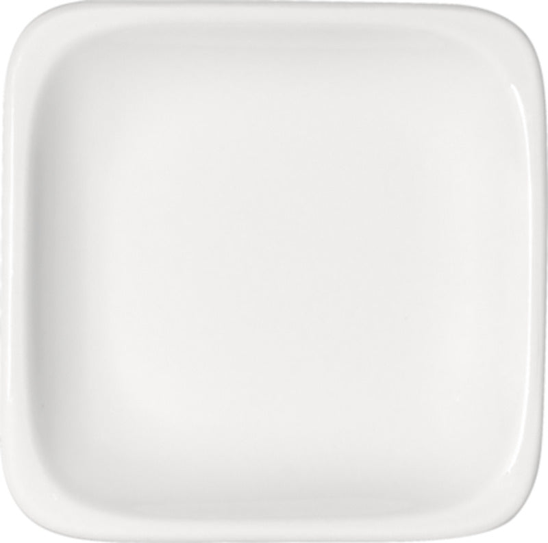 White Flat Square Plate 6