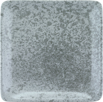 Flat Square Plate 11.4" dia. x 0.9"  Sandstone Grey by Bauscher