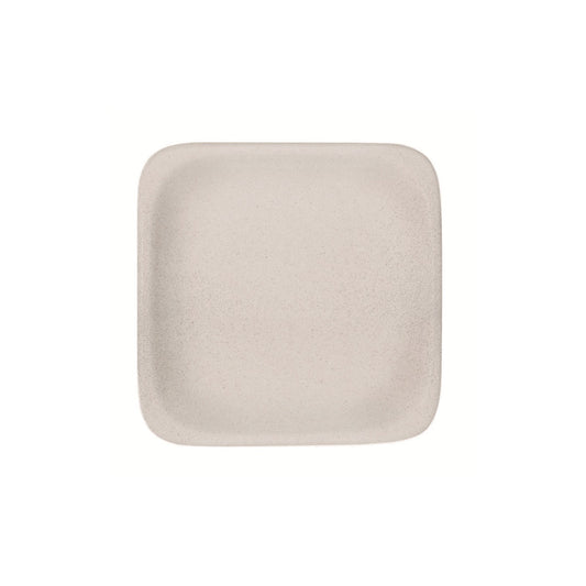 Stone Grey Square Plate 11.4" x 11.4" Modern Rustic by Bauscher
